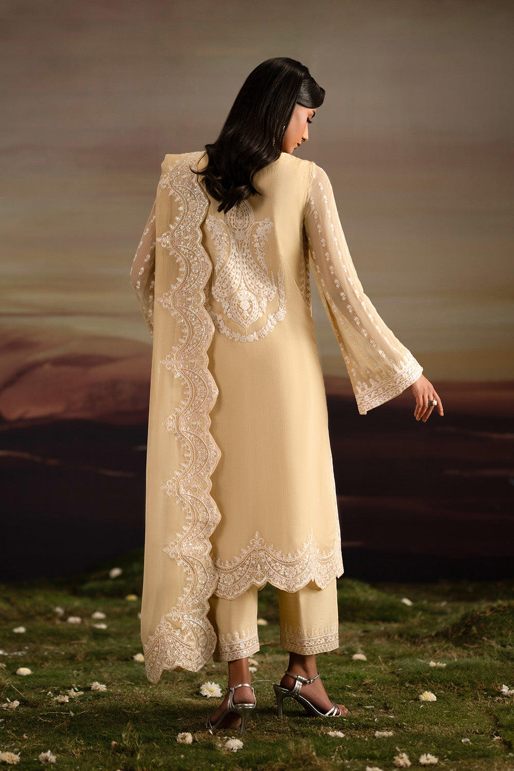Maryum N Maria | Luxury Stitched | 3-Piece-Embroiderd-Chiffon ISHANI - FWU5705 - House Of Hania