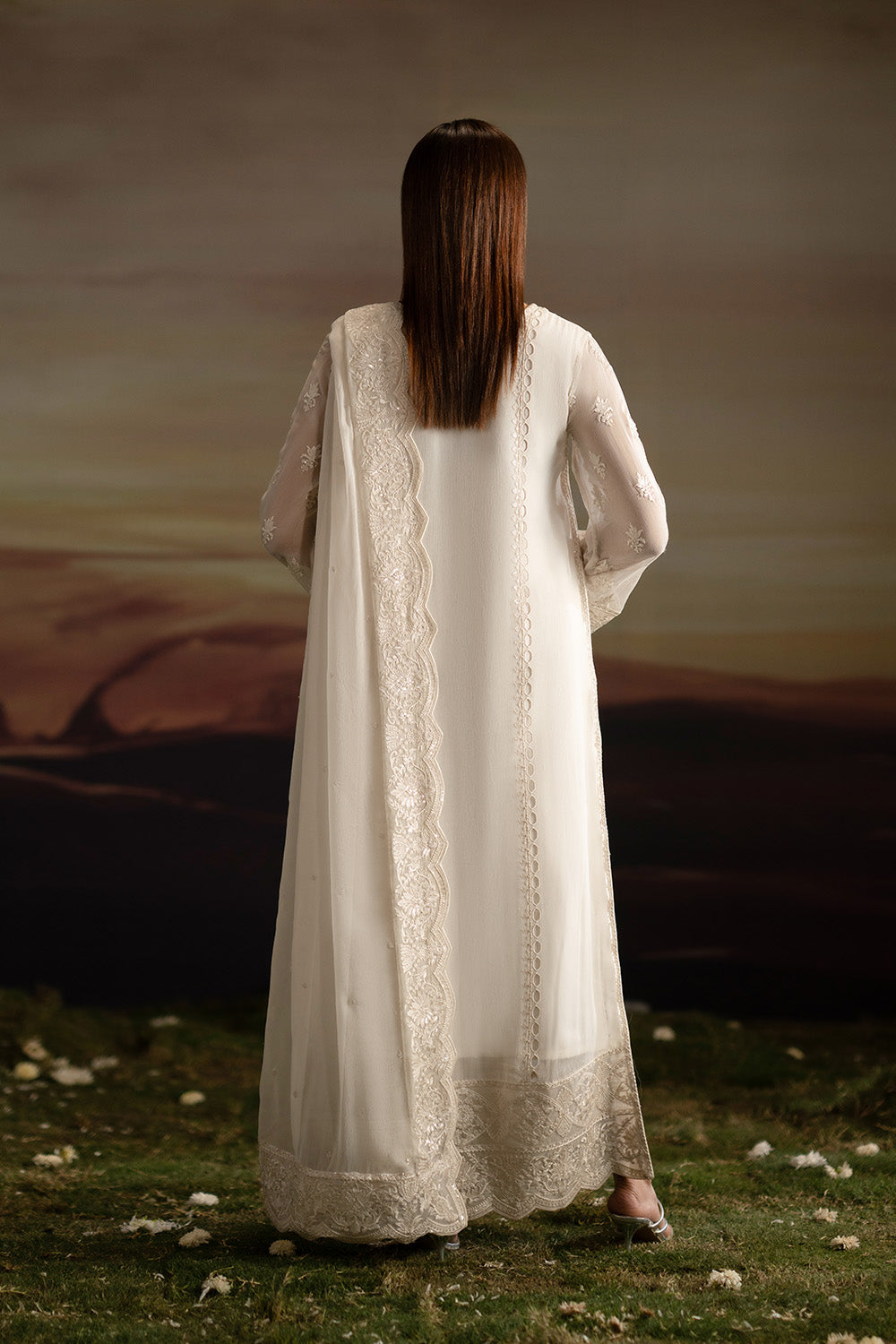 Maryum N Maria | Luxury Stitched | 3-Piece-Embroiderd-Chiffon ISHVA - FWU5702 - House Of Hania