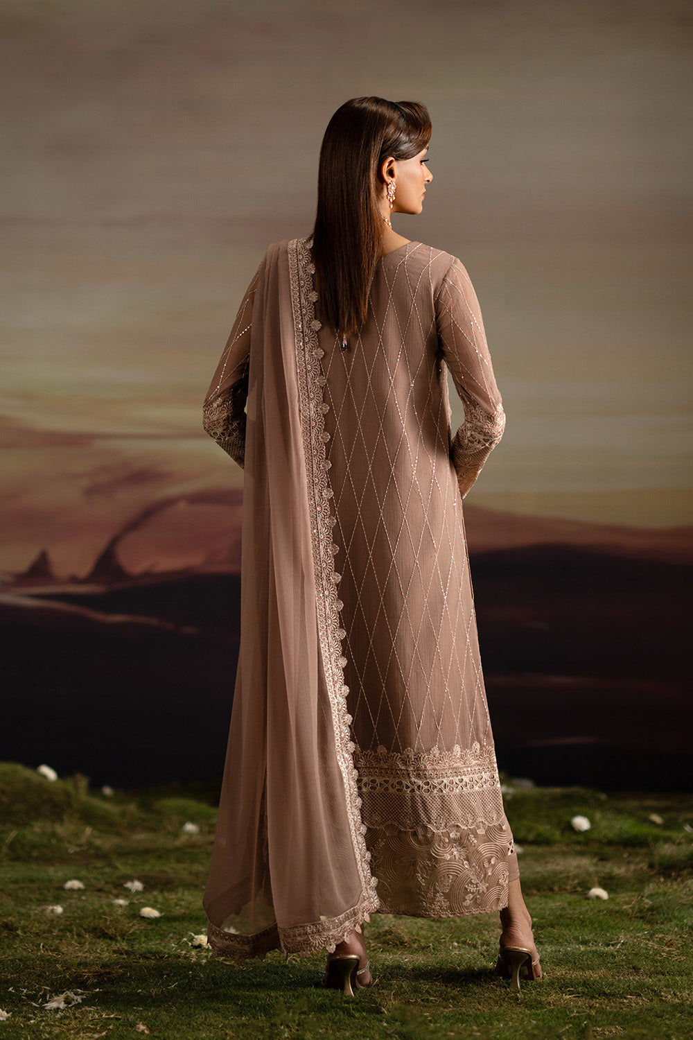 Maryum N Maria | Luxury Stitched | 3-Piece-Embroiderd-Chiffon ITHAZH - FWU5703 - House Of Hania