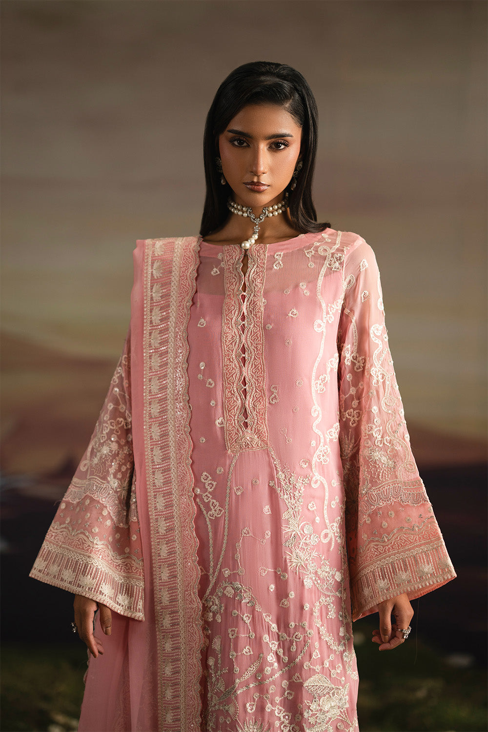 Maryum N Maria | Luxury Stitched | 3-Piece-Embroiderd-Chiffon IYLA - FWU5704 - House Of Hania