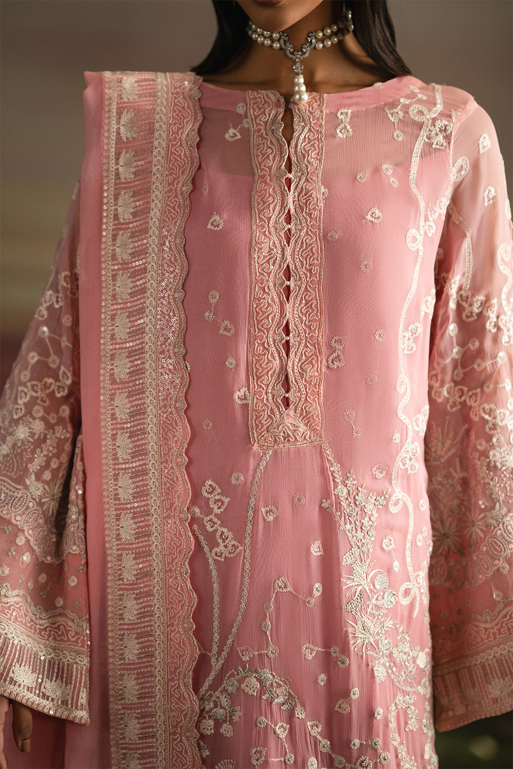 Maryum N Maria | Luxury Stitched | 3-Piece-Embroiderd-Chiffon IYLA - FWU5704 - House Of Hania