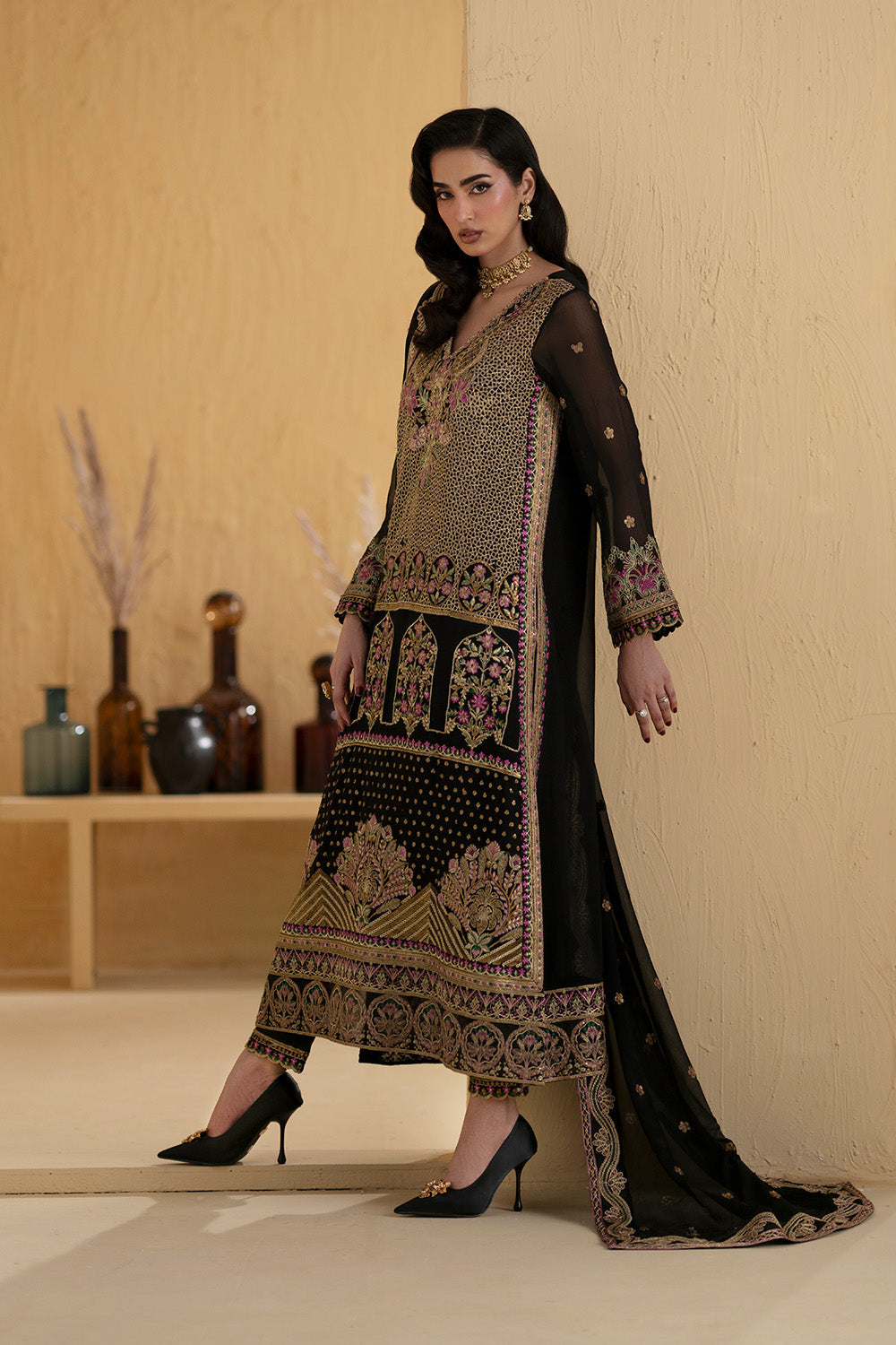 Maryum N Maria | Luxury Stitched | 3 Piece Embroiderd Chiffon MERNEITH - FSU5665 - House Of Hania