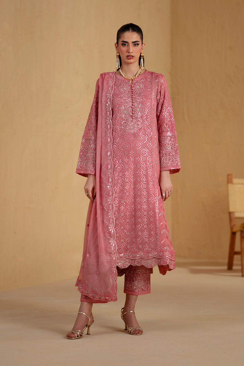 Maryum N Maria | Luxury Stitched | 3 Piece Embroiderd Chiffon NUBIA - FSU5662 - House Of Hania