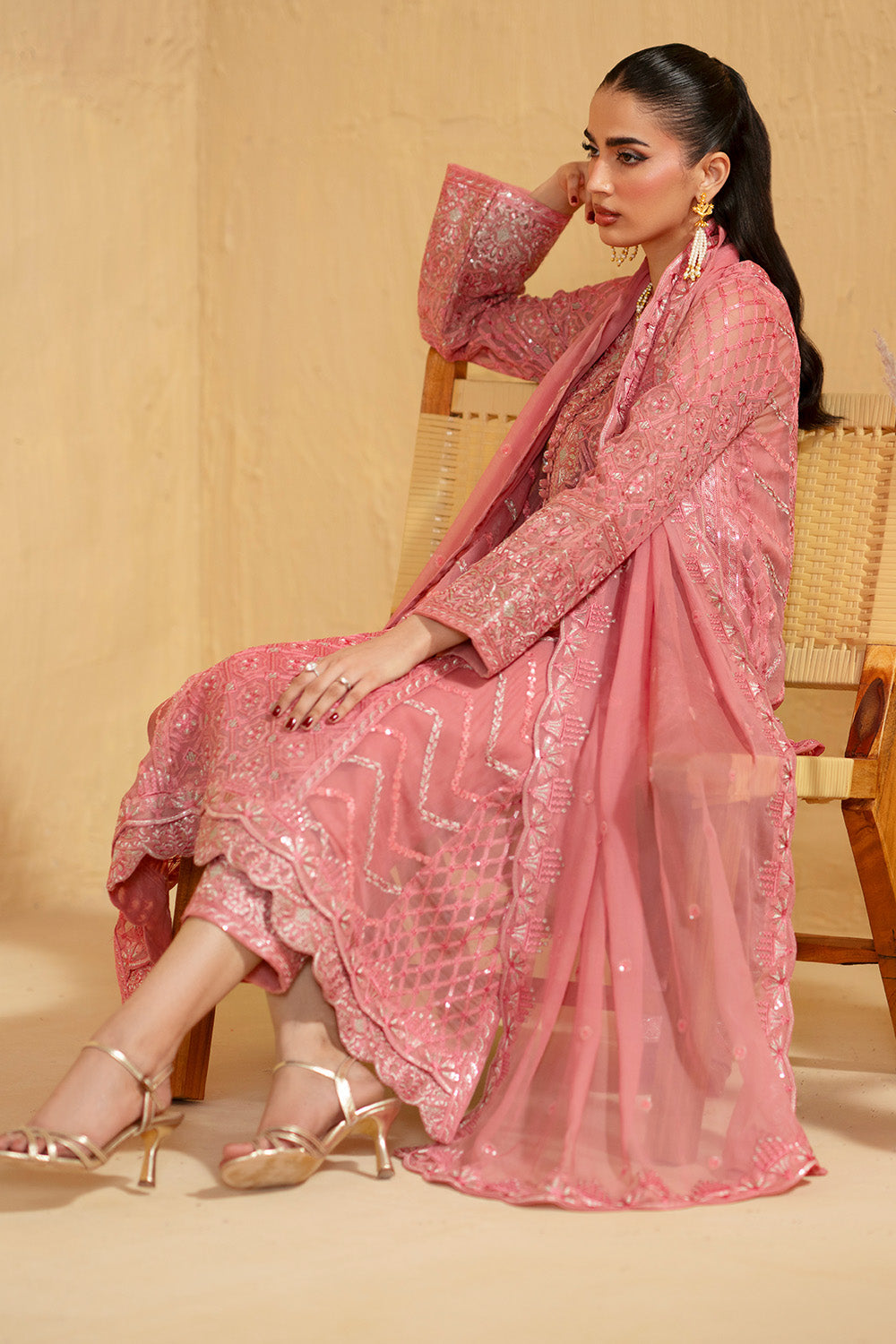 Maryum N Maria | Luxury Stitched | 3 Piece Embroiderd Chiffon NUBIA - FSU5662 - House Of Hania