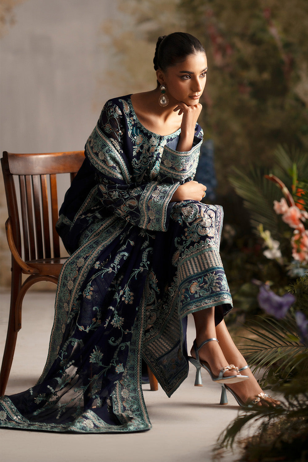Maryum N Maria | Luxury Stitched | 3-Piece-Embroiderd-Chiffon OJASWINI - FWU5691 - House Of Hania