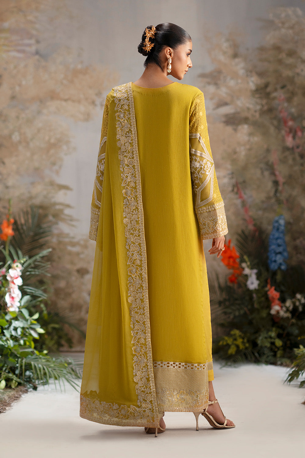 Maryum N Maria | Luxury Stitched | 3-Piece-Embroiderd-Chiffon OLICHUDAR - FWU5692 - House Of Hania