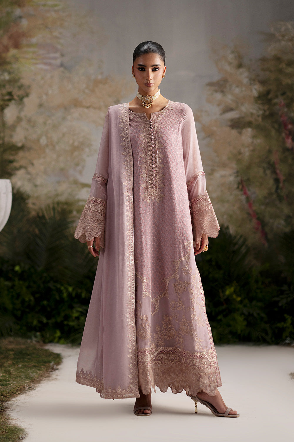 Maryum N Maria | Luxury Stitched | 3-Piece-Embroiderd-Chiffon OLIMANI - FWU5695 - House Of Hania
