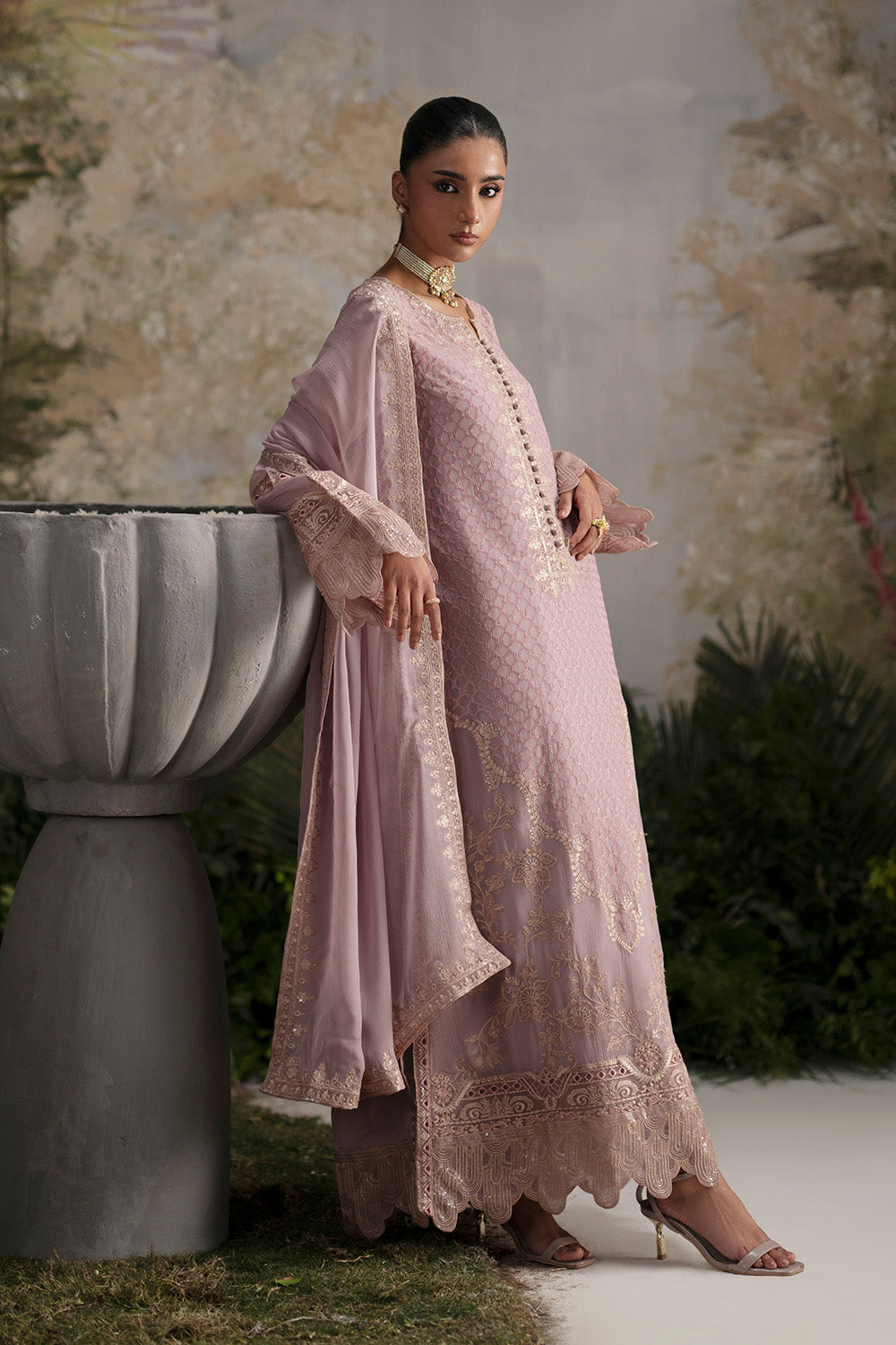 Maryum N Maria | Luxury Stitched | 3-Piece-Embroiderd-Chiffon OLIMANI - FWU5695 - House Of Hania