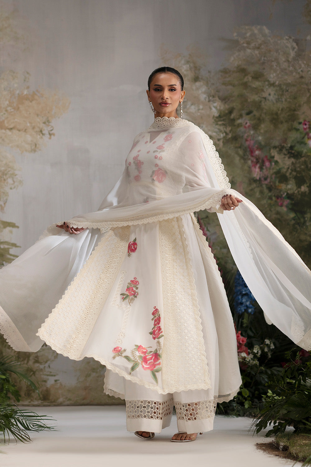 Maryum N Maria | Luxury Stitched | 3-Piece-Embroiderd-Chiffon OLIVIA - FWU5694 - House Of Hania