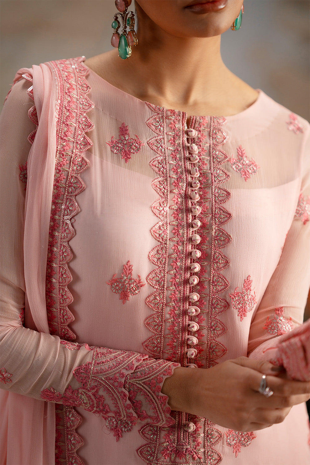 Maryum N Maria | Luxury Stitched | 3-Piece-Embroiderd-Chiffon OLIYARASI - FWU5696 - House Of Hania
