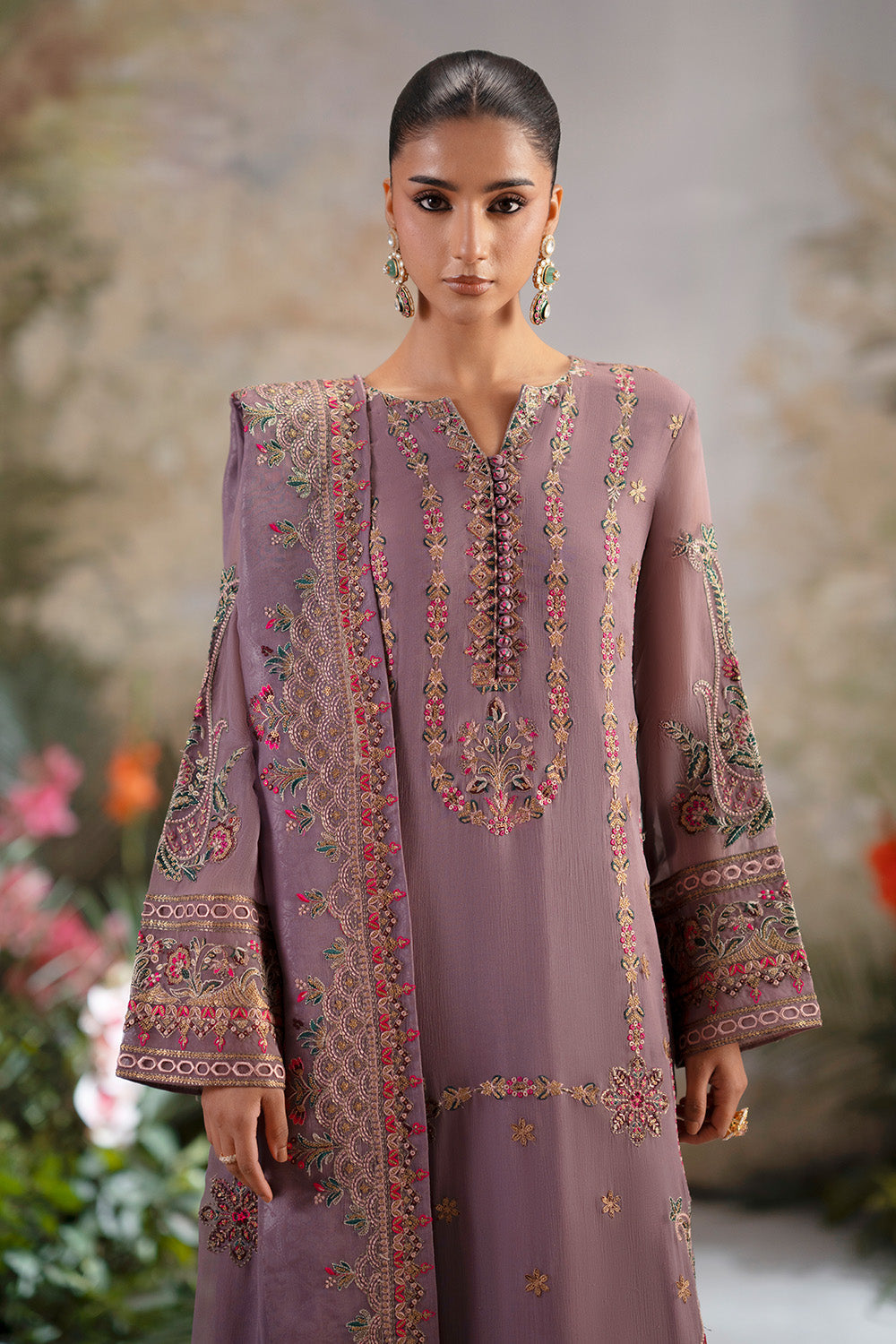 Maryum N Maria | Luxury Stitched | 3-Piece-Embroiderd-Chiffon ONANIA - FWU5698 - House Of Hania