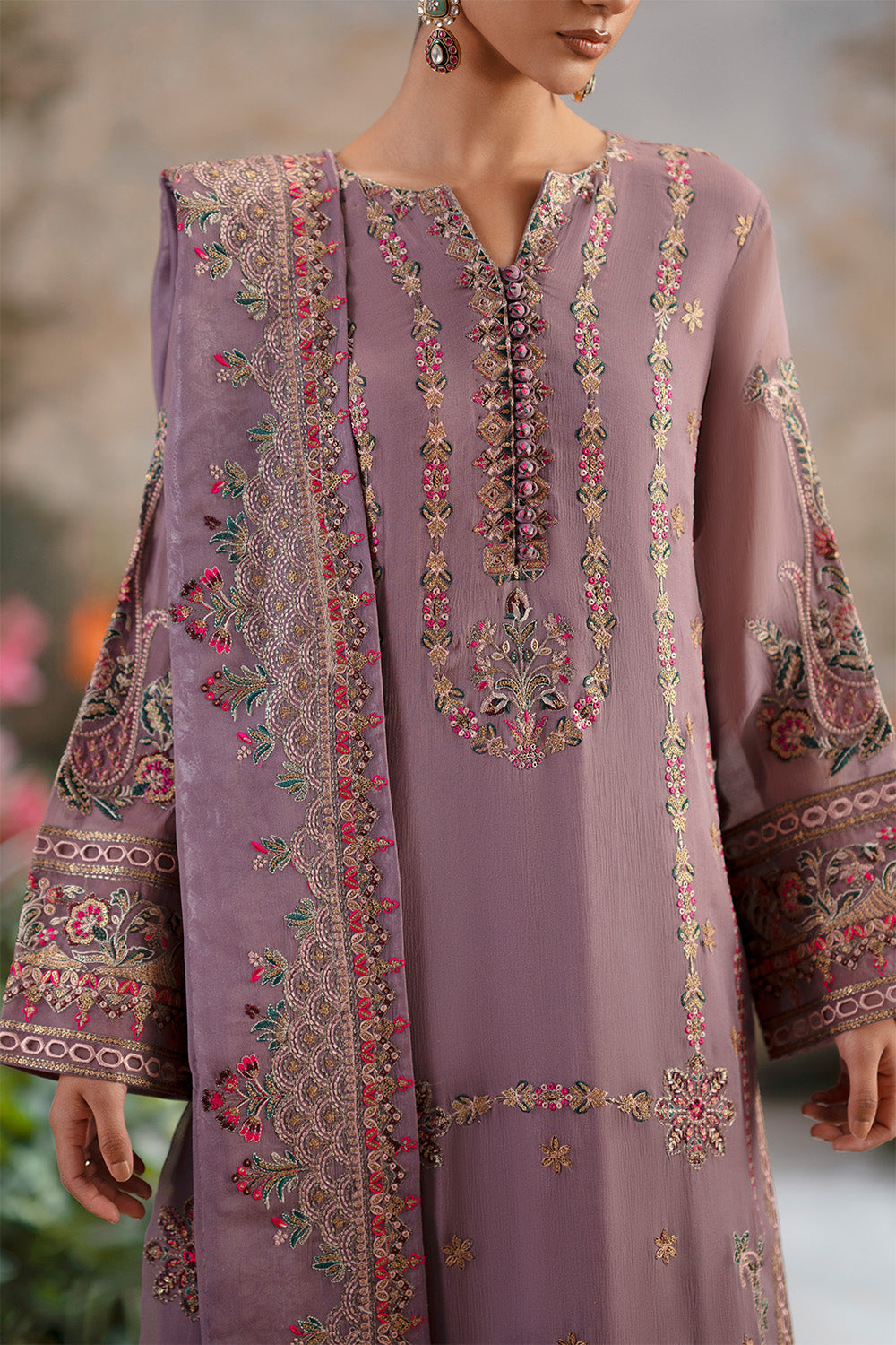 Maryum N Maria | Luxury Stitched | 3-Piece-Embroiderd-Chiffon ONANIA - FWU5698 - House Of Hania