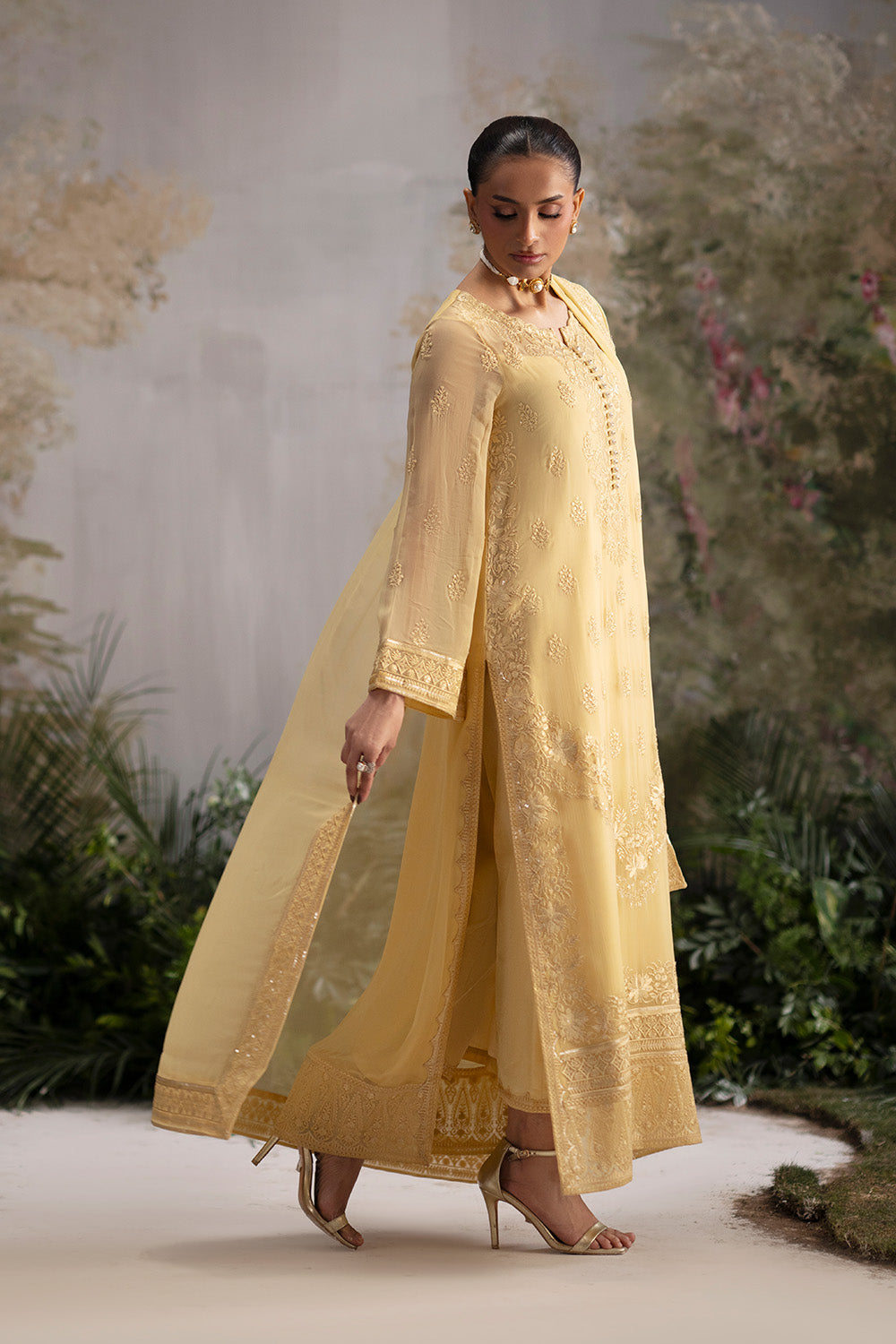 Maryum N Maria | Luxury Stitched | 3-Piece-Embroiderd-Chiffon ONELIA - FWU5699 - House Of Hania