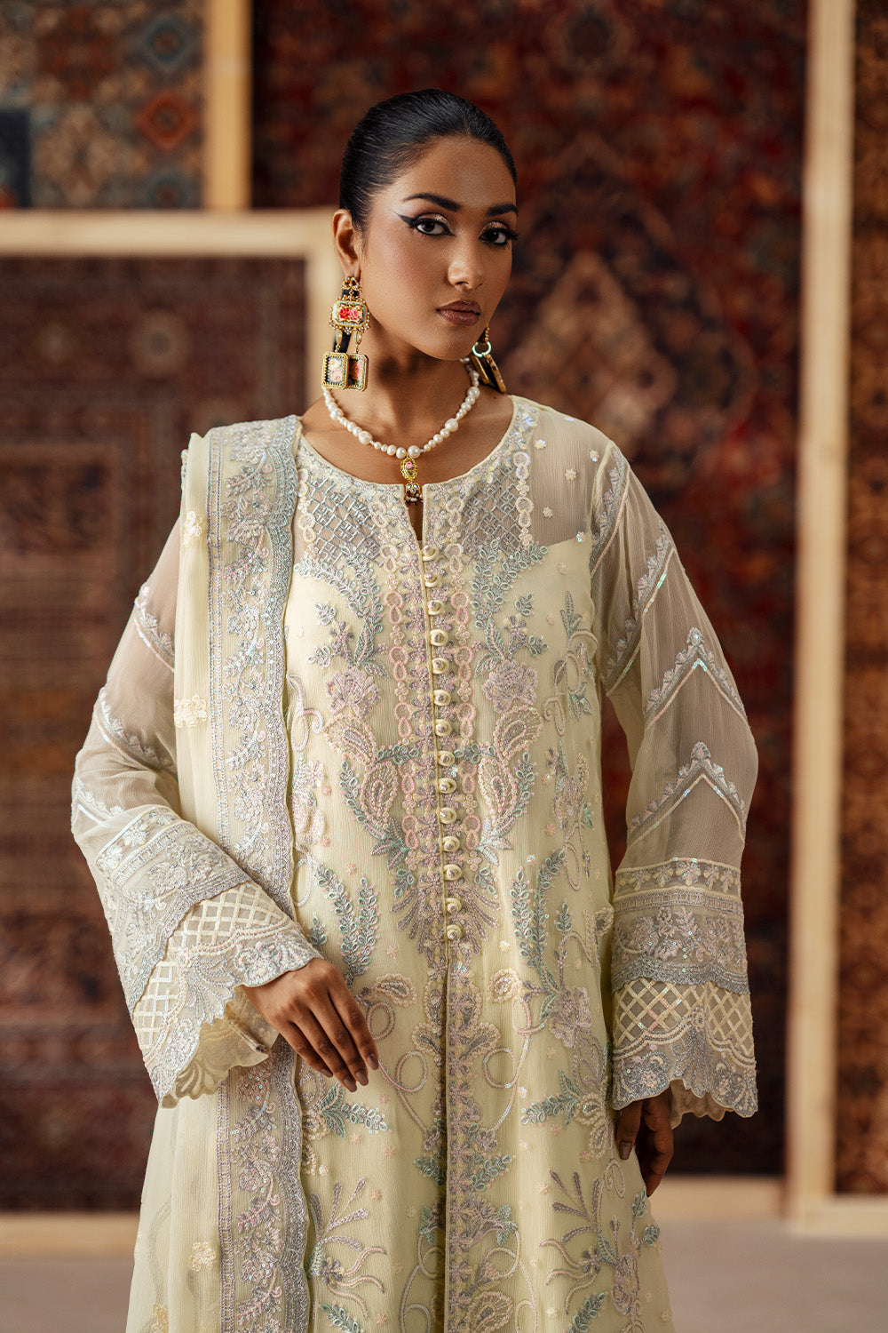 Maryum N Maria | Luxury Stitched | 3 Piece Embroidered Chiffon ARDETH - FSU5637 - House Of Hania