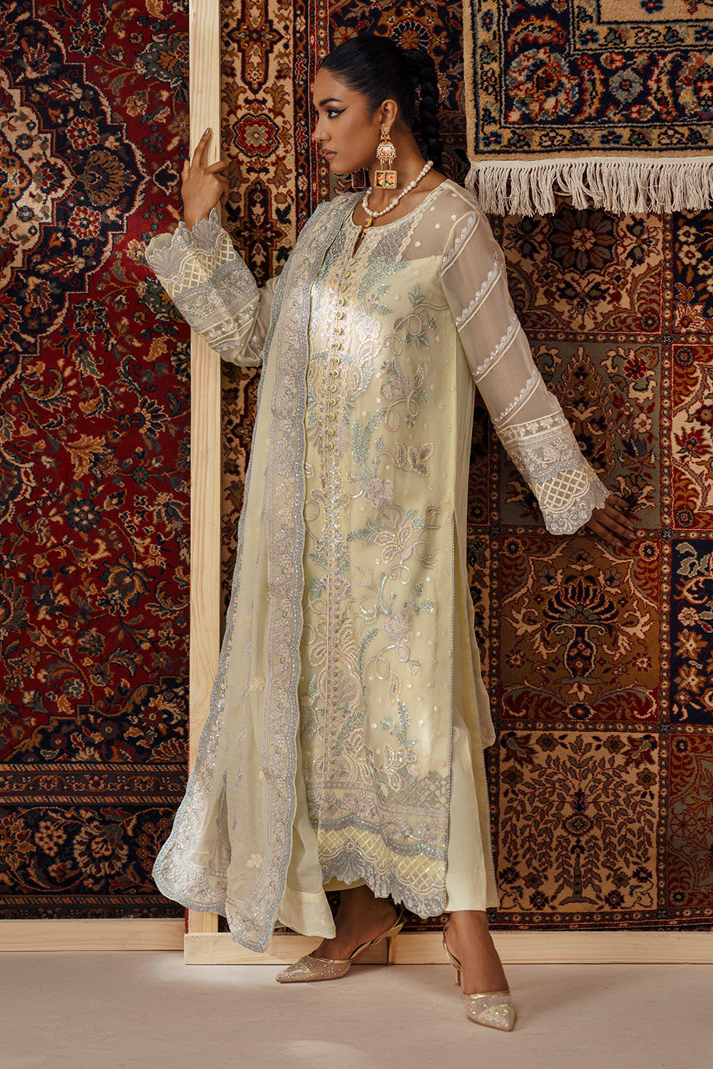 Maryum N Maria | Luxury Stitched | 3 Piece Embroidered Chiffon ARDETH - FSU5637 - House Of Hania