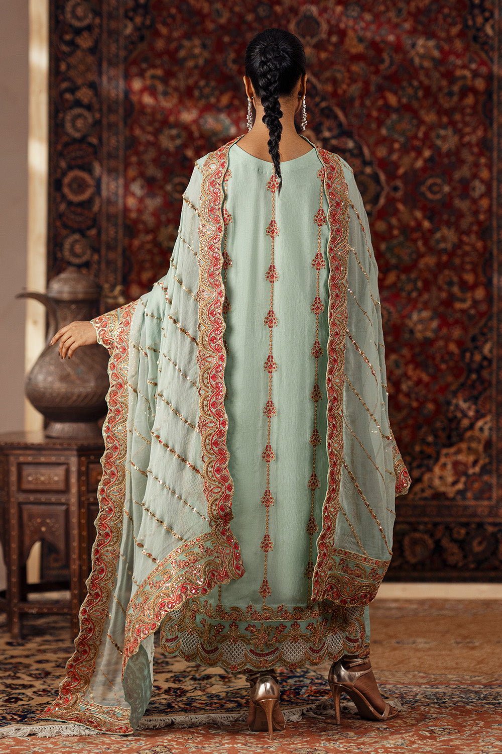 Maryum N Maria | Luxury Stitched | 3 Piece Embroidered Chiffon AVITAL - FSU5638 - House Of Hania