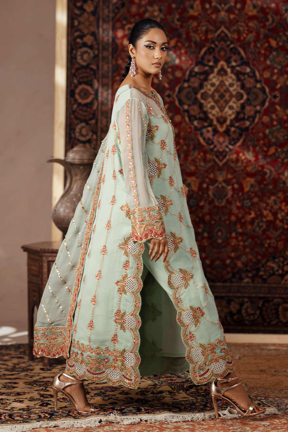 Maryum N Maria | Luxury Stitched | 3 Piece Embroidered Chiffon AVITAL - FSU5638 - House Of Hania