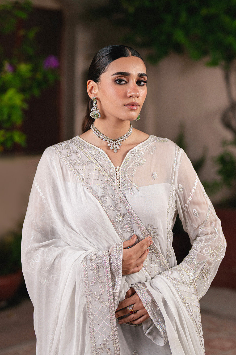 Maryum N Maria | Luxury Stitched | 3 Piece Embroidered Chiffon FAINA - FSU5656 - House Of Hania
