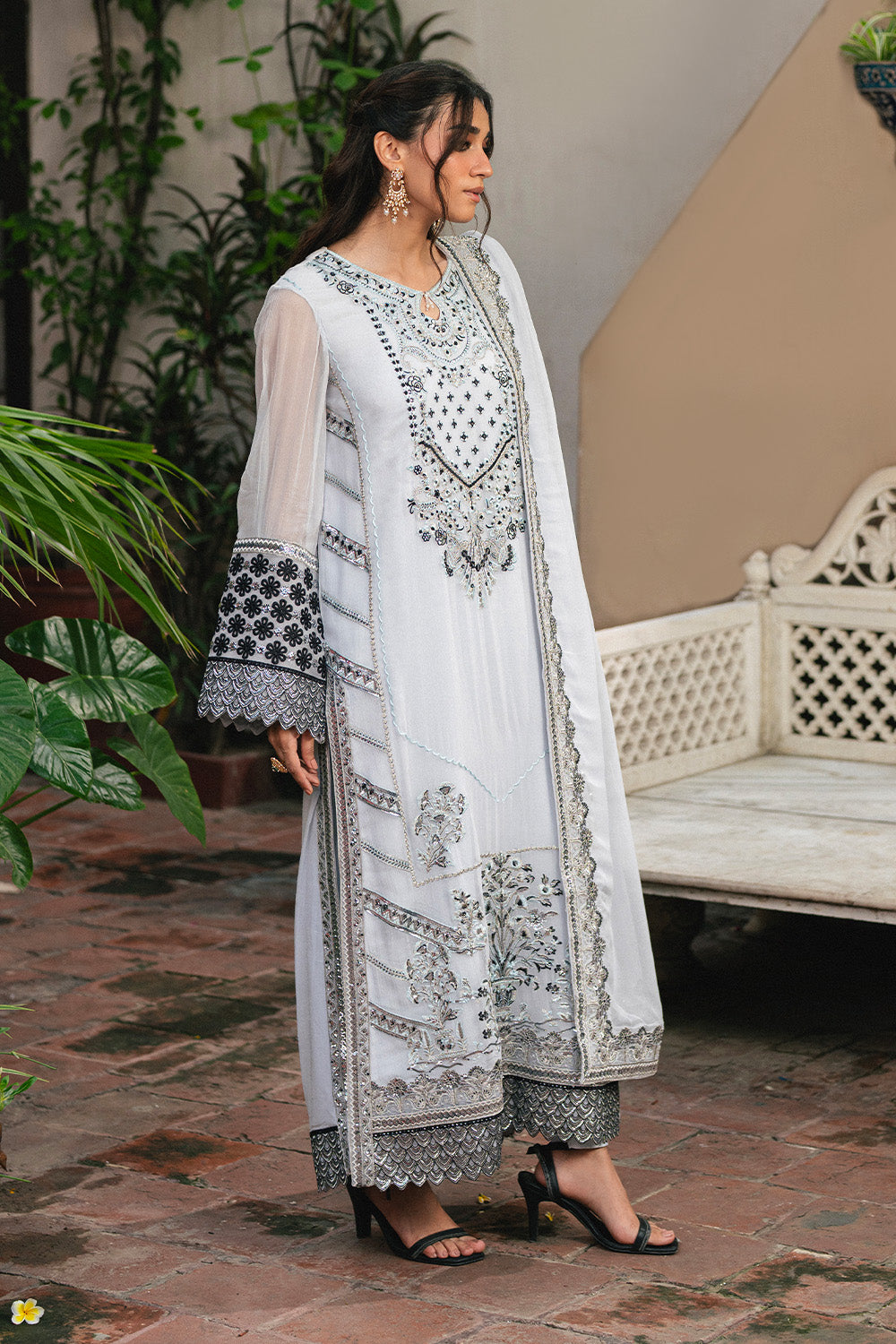 Maryum N Maria | Luxury Stitched | 3 Piece Embroidered Chiffon LILIYA - FSU5657 - House Of Hania