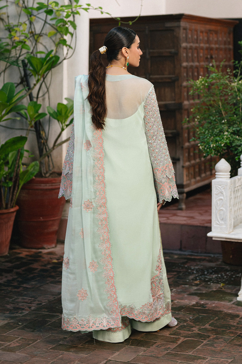 Maryum N Maria | Luxury Stitched | 3 Piece Embroidered Chiffon TATIANA - FSU5652 - House Of Hania