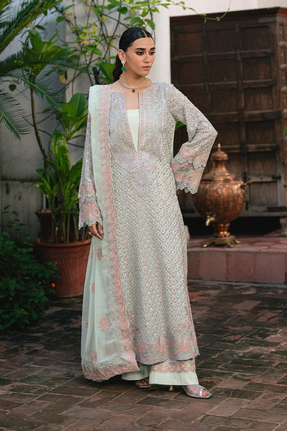 Maryum N Maria | Luxury Stitched | 3 Piece Embroidered Chiffon TATIANA - FSU5652 - House Of Hania