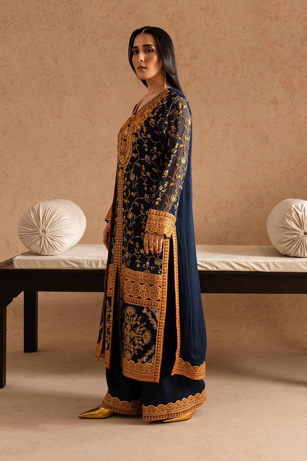 Maryum N Maria | Luxury Stitched | 3 Piece Embroirdered Chiffon ZEHRA - FSU5600 - House Of Hania