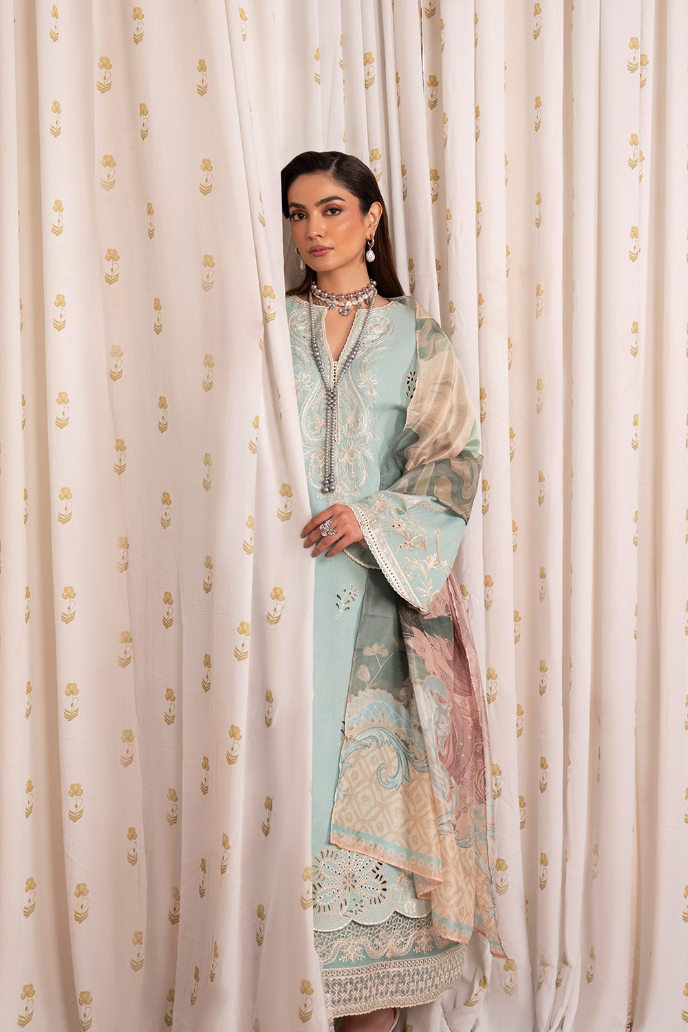 Maryum N Maria | Luxury Stitched | HARINYAI - MSU0663 - House Of Hania