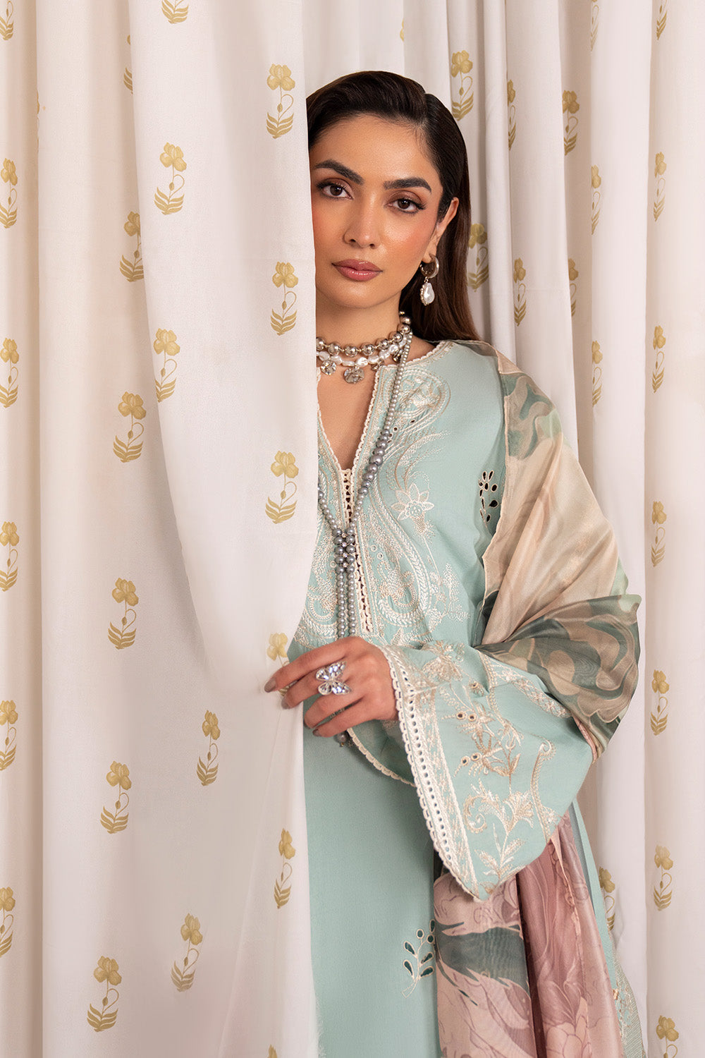 Maryum N Maria | Luxury Stitched | HARINYAI - MSU0663 - House Of Hania