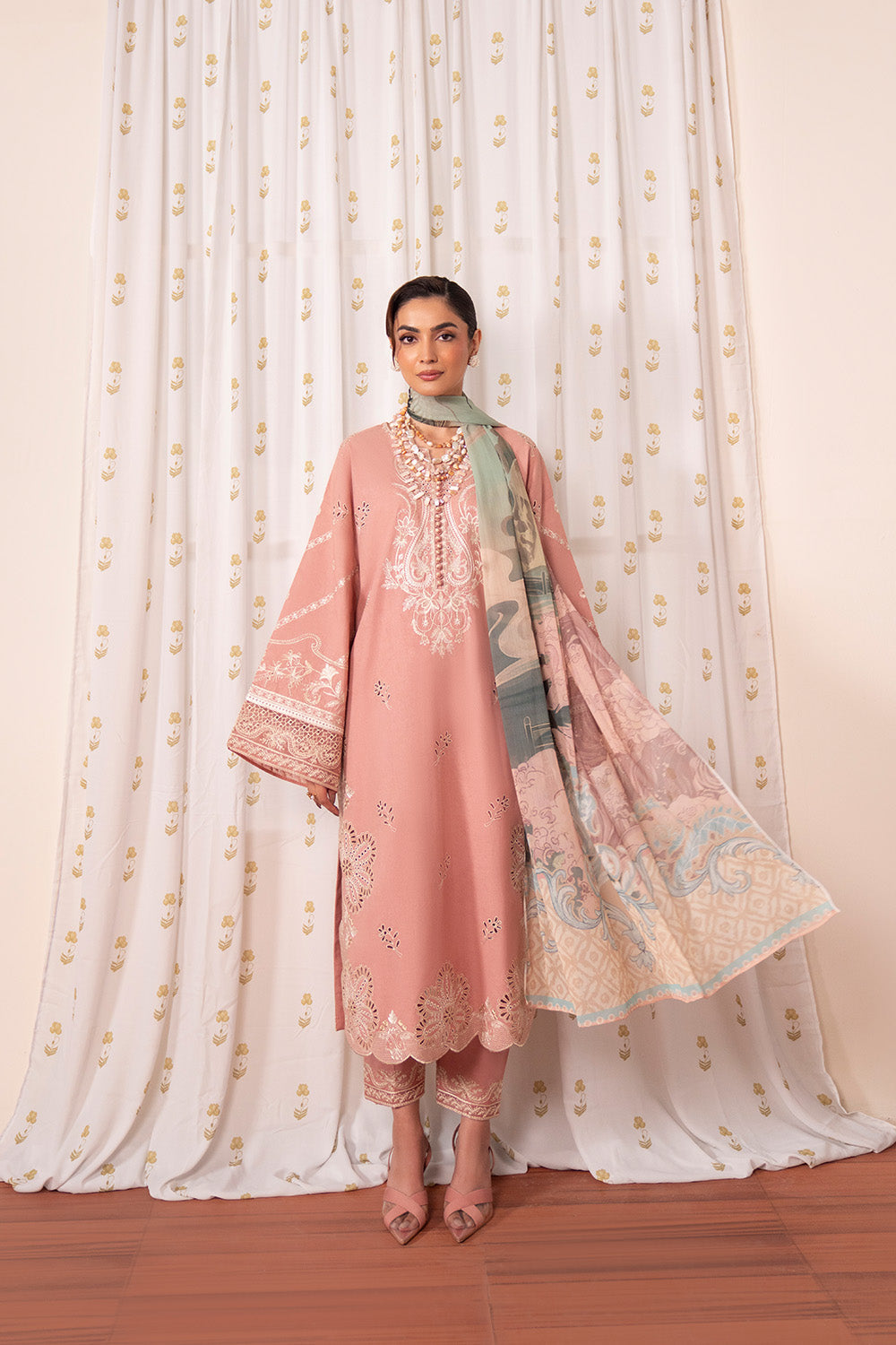 Maryum N Maria | Luxury Stitched | HARSHADA - MSU0664 - House Of Hania
