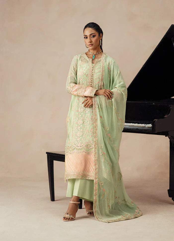 Maryum N Maria | Mehrun | 3 Piece Embroidered Chiffon AFRA - FSU5614 - House Of Hania