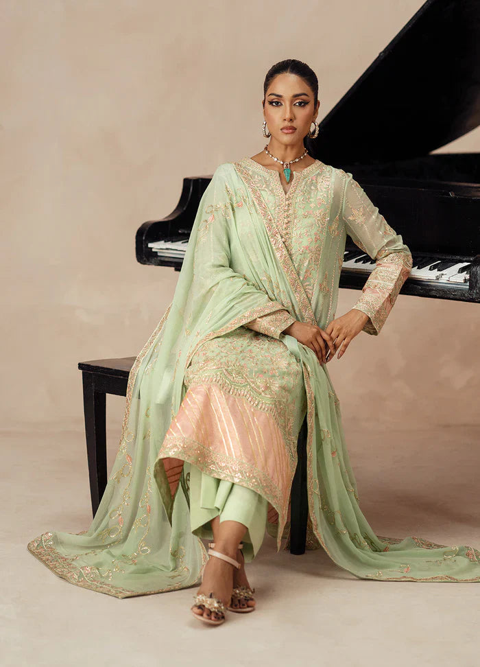 Maryum N Maria | Mehrun | 3 Piece Embroidered Chiffon AFRA - FSU5614 - House Of Hania