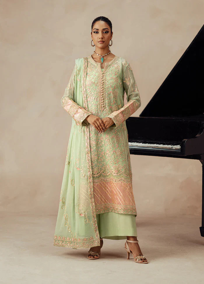Maryum N Maria | Mehrun | 3 Piece Embroidered Chiffon AFRA - FSU5614 - House Of Hania