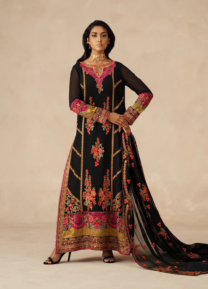 Maryum N Maria | Mehrun | 3 Piece Embroidered Chiffon AZILA - FSU5615 - House Of Hania