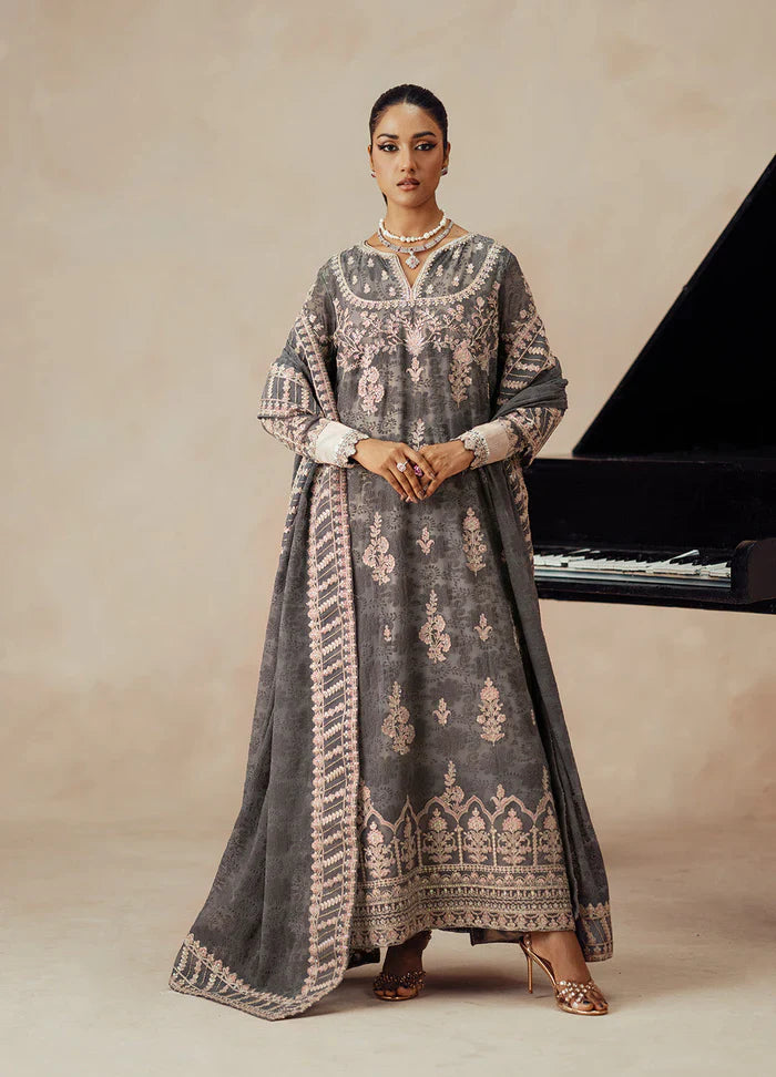 Maryum N Maria | Mehrun | 3 Piece Embroidered Chiffon DARYA - FSU5613 - House Of Hania