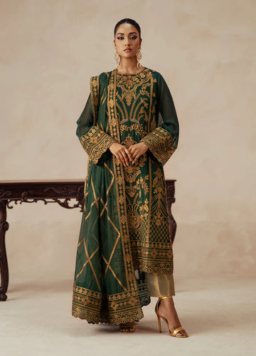Maryum N Maria | Mehrun | 3 Piece Embroidered Chiffon JASMINE - FSU5618 - House Of Hania
