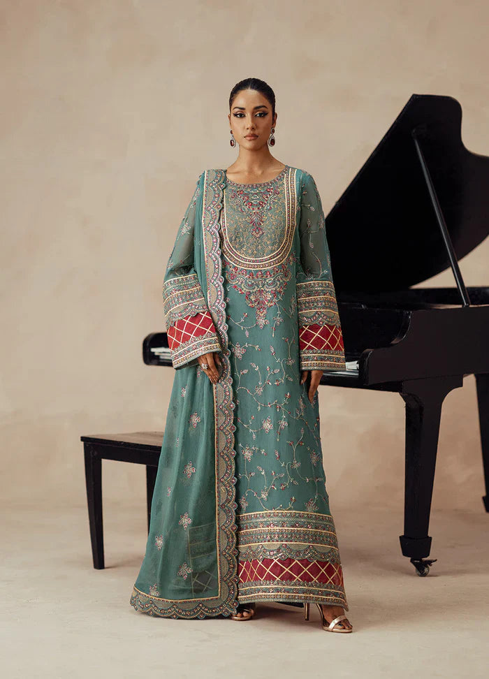 Maryum N Maria | Mehrun |3 Piece Embroidered Chiffon MAHSA - FSU5612 - House Of Hania