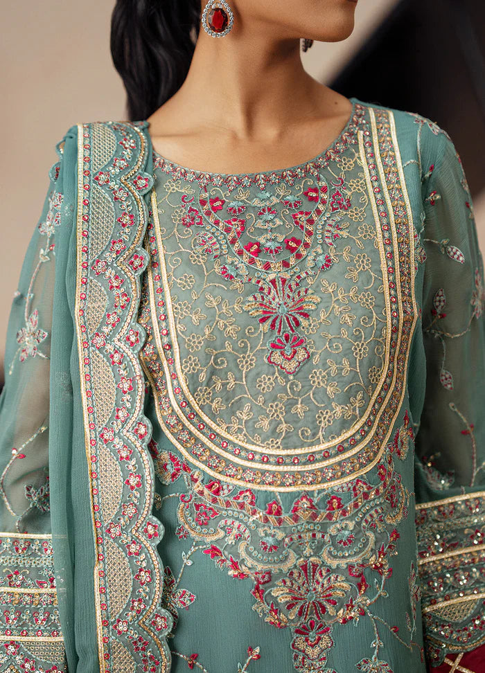 Maryum N Maria | Mehrun |3 Piece Embroidered Chiffon MAHSA - FSU5612 - House Of Hania