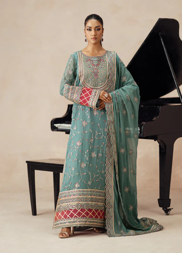 Maryum N Maria | Mehrun |3 Piece Embroidered Chiffon MAHSA - FSU5612 - House Of Hania