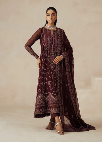 Maryum N Maria | Mehrun | 3 Piece Embroidered Chiffon MARJAN - FSU5611 - House Of Hania