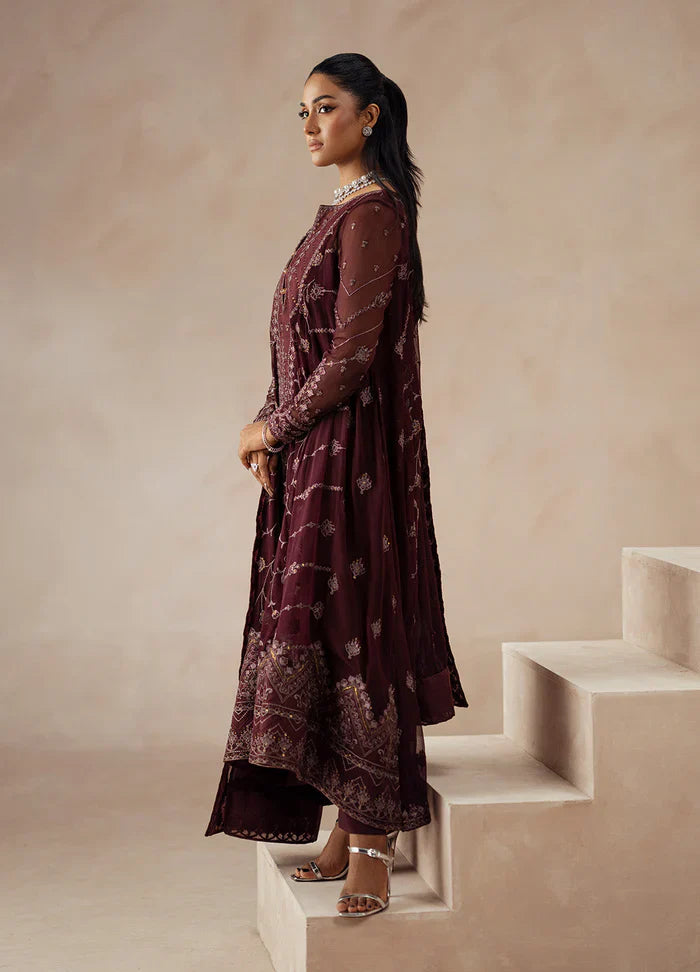 Maryum N Maria | Mehrun | 3 Piece Embroidered Chiffon MARJAN - FSU5611 - House Of Hania