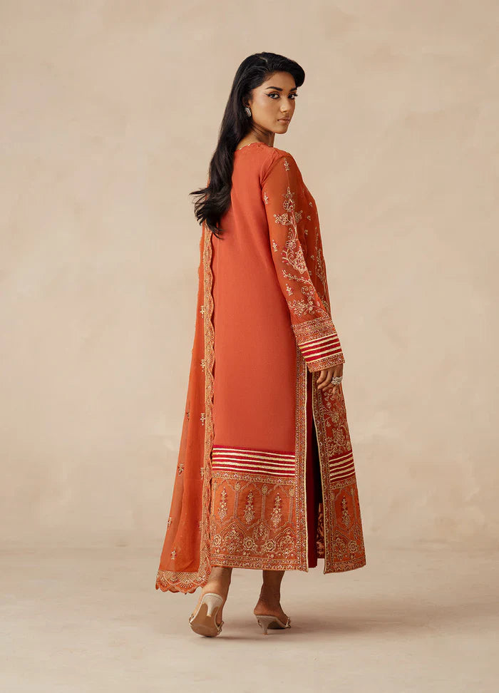 Maryum N Maria | Mehrun | 3 Piece Embroidered Chiffon ROYA - FSU5610 - House Of Hania