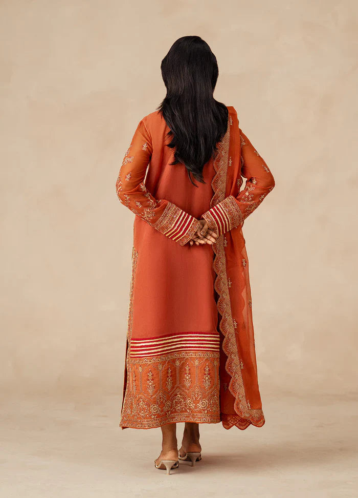 Maryum N Maria | Mehrun | 3 Piece Embroidered Chiffon ROYA - FSU5610 - House Of Hania