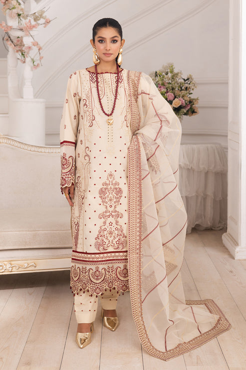 Maryum N Maria | Mira Luxury Lawn | BEHNAZ - FS50098 - House Of Hania