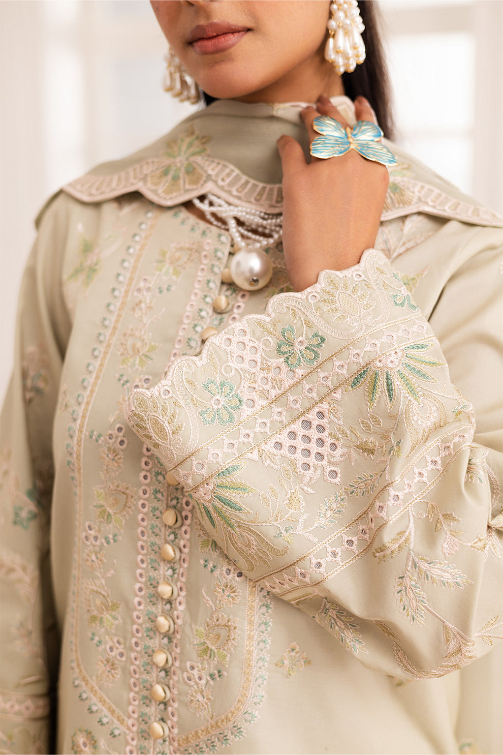 Maryum N Maria | Mira Luxury Lawn | ESMAT - FS50099 - House Of Hania