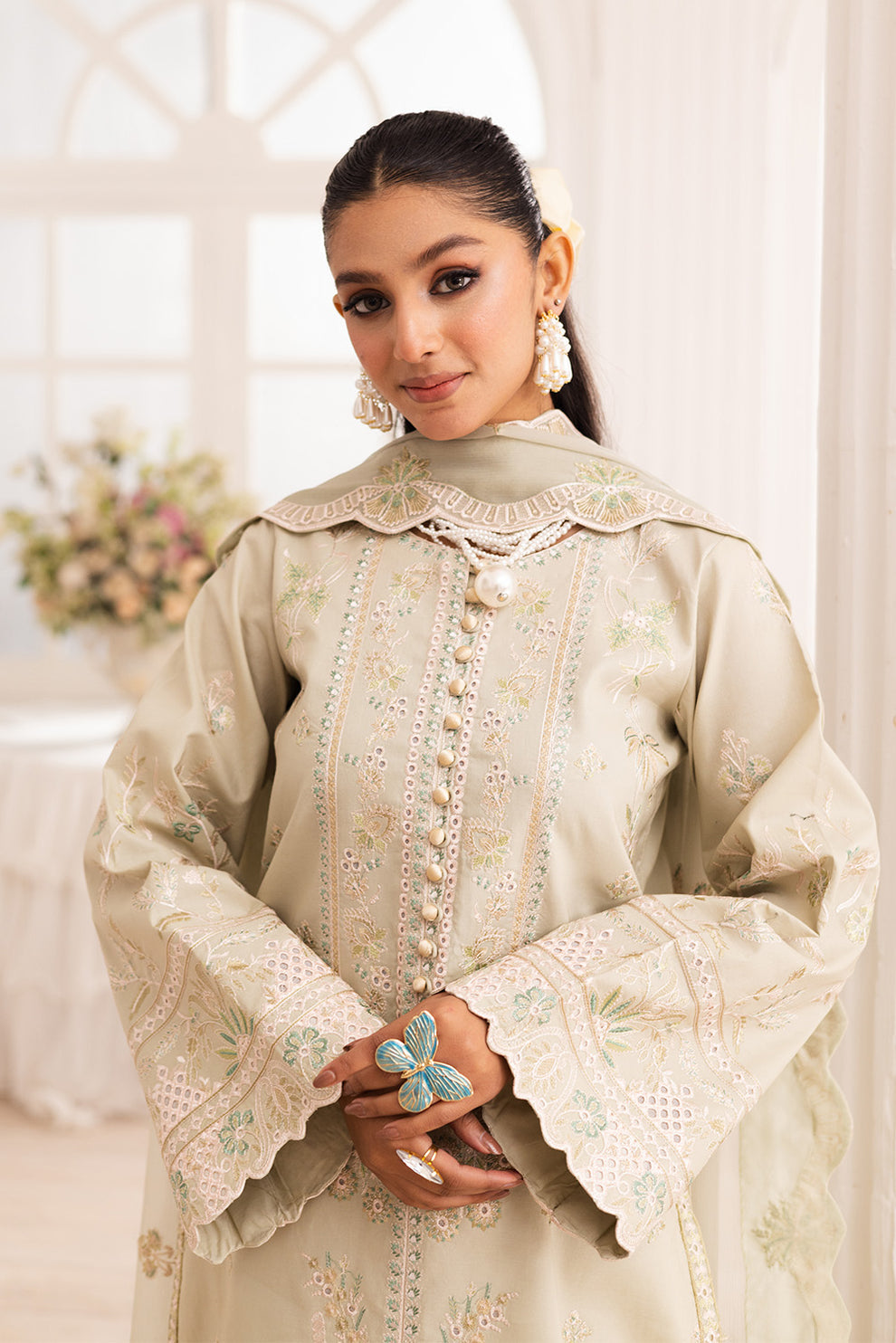 Maryum N Maria | Mira Luxury Lawn | ESMAT - FS50099 - House Of Hania