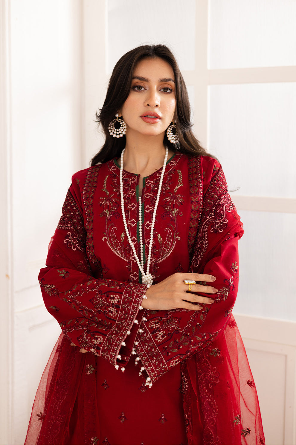 Maryum N Maria | Mira Luxury Lawn | GULMAR - FS50100 - House Of Hania