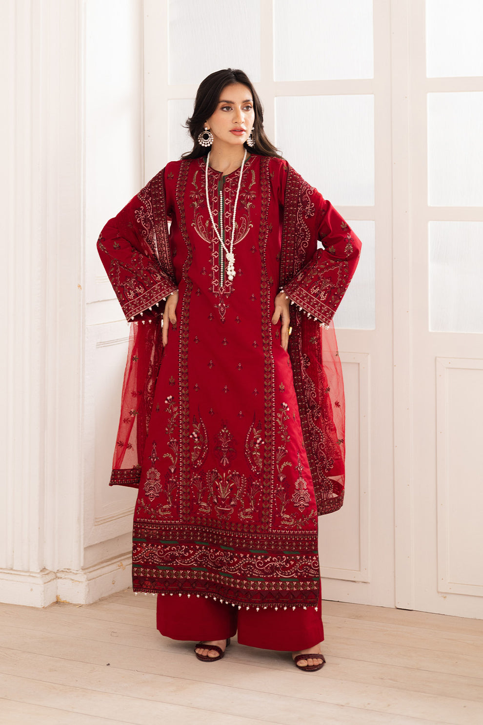 Maryum N Maria | Mira Luxury Lawn | GULMAR - FS50100 - House Of Hania