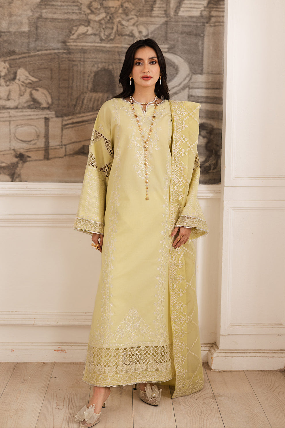 Maryum N Maria | Mira Luxury Lawn | HAYAT - FS50104 - House Of Hania