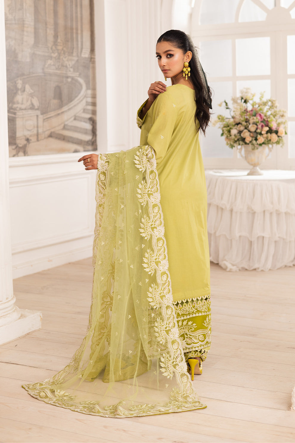 Maryum N Maria | Mira Luxury Lawn | MOZHDEH - FS50115 - House Of Hania
