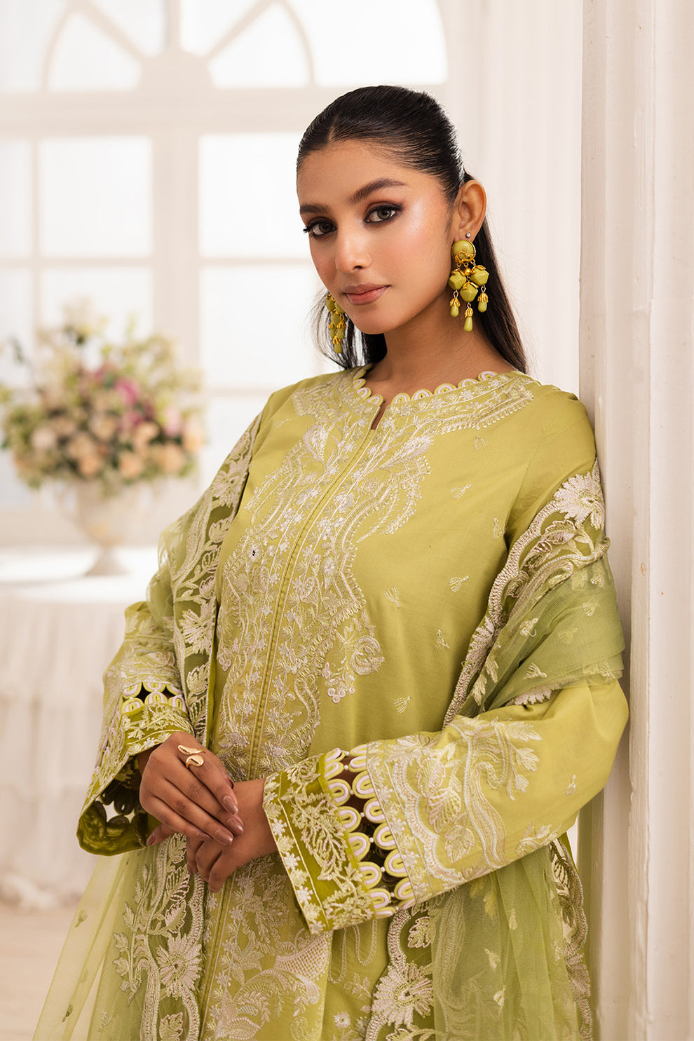Maryum N Maria | Mira Luxury Lawn | MOZHDEH - FS50115 - House Of Hania
